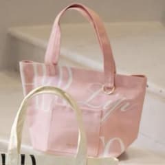 Herlipto HLT DAILY LOGO TOTE peach名古屋 ① - メルカリ