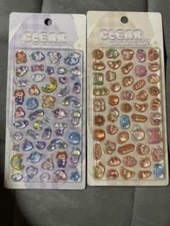【正規品】クリアぷくぷくキャンディシール ボンボンドロップシール 2枚セットのサムネイル