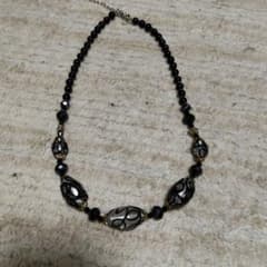 ブラック＆クリア ビーズネックレスのサムネイル