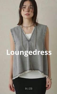 タグ付 LOUNGEDRESS ラウンジドレス デニムVジレ ベスト グレー タグ付 LOUNGEDRESS ラウンジドレス デニムVジレ ベスト グレー - メルカリ