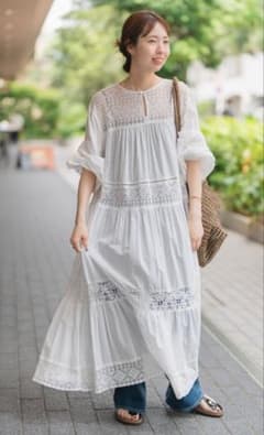 Spick and span HYU レースギャザーワンピースのサムネイル