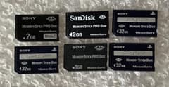 PSP Memory Stick PRO Duo 6-pack (2GB, 1GB, 32MB)
