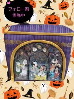 Disney ミッキー＆フレンズ ステンドグラス風クリア収納ケース 紫色