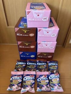 オレオビッツサンドチョコレートクリーム、いちごクリーム、バニラ