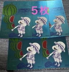 夏コミ ONE PIECE ルフィ スイカ メタリックカード 5枚セット - メルカリ