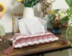 ハンドメイド かぎ針編み ティッシュケースカバーのサムネイル