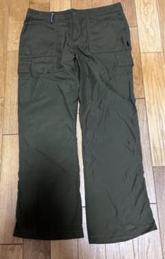 【アシックスメーカー】カーゴパンツ/オリーブグリーン/L /登山、ハイキングのサムネイル