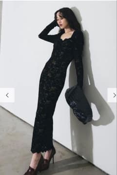【新品】andrea&co. ビスチェレースタイトワンピース 完売品 ビスチェレースタイトワンピース andrea&coアンドレアアンド