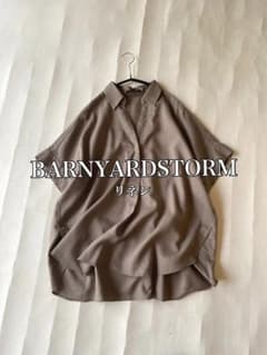バンヤードストームBARNYARDSTORMゆったりリネンスキッパープル 