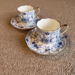 NARUMI ナルミ カップ＆ソーサー 2客セット ボーンチャイナのサムネイル