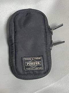PORTER iPodブラックポーチ カラビナ付きのサムネイル
