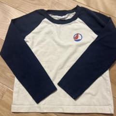 PETIT BATEAU ラグランスリーブ長袖カットソー 128cmのサムネイル