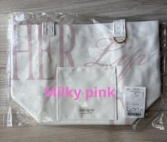 HerLipToハーリップトゥ ハリプ名古屋LogoTote Milkypink - メルカリ