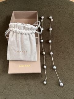 MAAYA lou lou ロングパールピアス - メルカリ