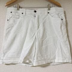 リー ショートパンツ 無地 白 XL カジュアル　海外古着