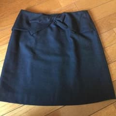 毛100% リボンスカートのサムネイル