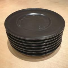 黒皿 洋食器 8枚セットのサムネイル