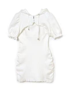 BUBBLES パフスリーブスウェットワンピース ブラック BUBBLES パフスリーブスウェットワンピース ブラック BUBBLES