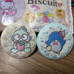 サンリオ 刺繍缶バッジ タキシードサム ハンギョドンのサムネイル