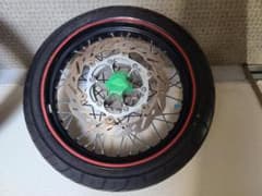 WR250X　タイヤ　純正ホイール　前後のサムネイル