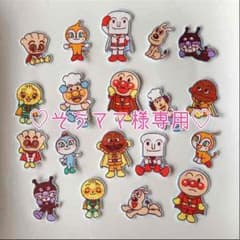 布シール＊アンパンマン＊水色&黄色のサムネイル