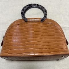 ZARA WOMAN クロコ型押し ハンドバッグのサムネイル