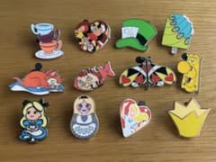 C3】不思議の国のアリス 12個セット ディズニー ピンバッジ - メルカリ