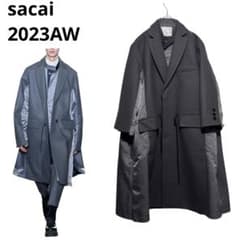未使用品 2023年秋冬sacai ロングコート サカイ - メルカリ