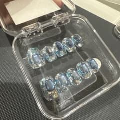 ブルー系 ビジュー ネイルチップのサムネイル