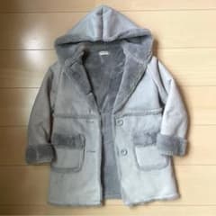 TRUSTY キッズ　ムートンコート　グレー　120cmのサムネイル