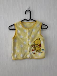 Thumbnail of Disney Babyベイビープー 星柄 フリーススリーパー　黄色