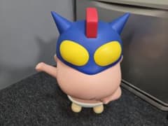 As-is condition Crayon Shin-chan Action Kamen figure, approximately 40 cm tall.
