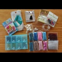 ビーズ セット テグス 金具 まとめ売り ハンドメイド アクセサリーパーツ スパ