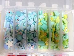 デコレーションパーツセット ミントグリーンのサムネイル