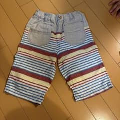 ストライプ柄 コットン ハーフパンツのサムネイル