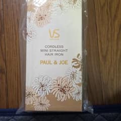 ⭐未開封⭐PAUL & JOE コードレスミニストレートヘアアイロン　花柄のサムネイル