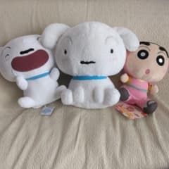 크레용 신짱 라스트원상&시로 봉제인형×2