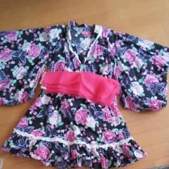 甚平　浴衣　ドレス　女の子　140のサムネイル
