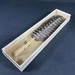 다도구 羽箒 로용 당국 종이상자입 상태좋음 숯 도구 수련
