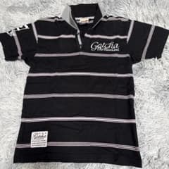 Gotcha ポロシャツ ボーダー ブラック Mサイズのサムネイル