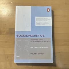 Sociolinguistics by Peter Trudgillのサムネイル