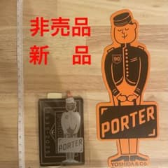 ポーター 90周年記念キャラクターグッズ非売品 栞　マグネット　ステッカー ポーターPORTER吉田カバン90周年 しおり 栞 ステッカー マグネット