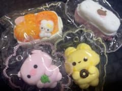 可愛い動物さんスクイーズ 4点セット まとめ売りのサムネイル