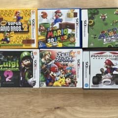 ニンテンドー3DSソフト、２ＤＳソフトの 6本セット