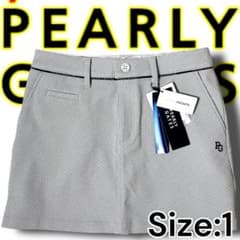定価28,600円 1 パーリーゲイツ 抗菌シワ防止 ミニスカート グレー系