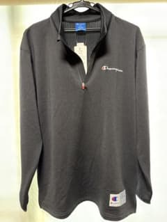 新品未使用品Champion ブラック ハーフジップ サイズXL送料込み^_^