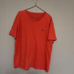POLO RALPH LAUREN Vネック Tシャツ レッド Lのサムネイル