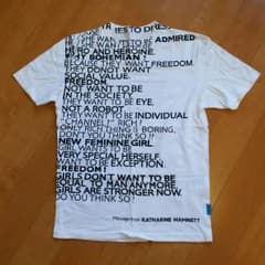 ☆美品☆キャサリンハムネット 英字ロゴ Tシャツのサムネイル