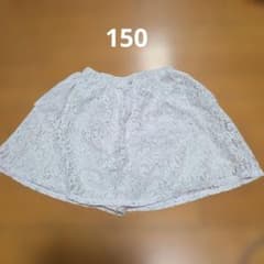 GU ホワイト レース キュロットスカート150　出品No.10のサムネイル