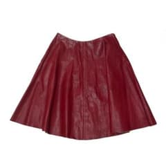 2013FW PRADA プラダ レザー フレア スカート ロングスカート - メルカリ